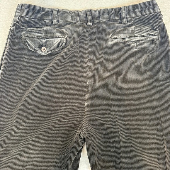 Vintage VTG Polo Ralph Lauren Andrew Corduroy Pleated Pants Mens 35x30 - Picture 4 of 15